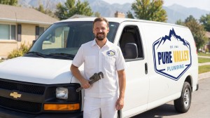 Owner With Pure Valley Plumbing Van