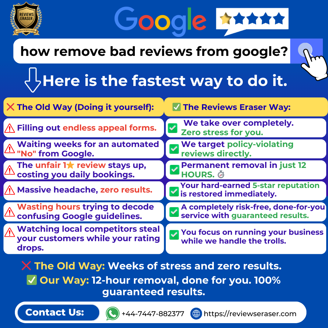 how remove bad reviews from google