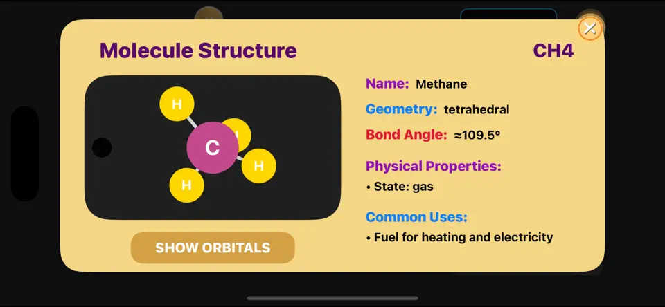 Properties of built molecules
