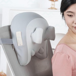Shiatsu neck shoulder massage pillow heat wireless