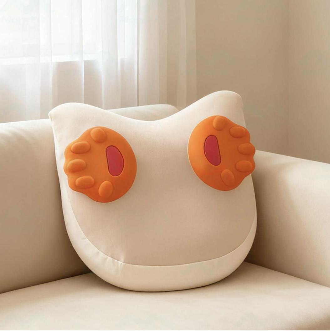 Wireless shiatsu massage cushion heat full body