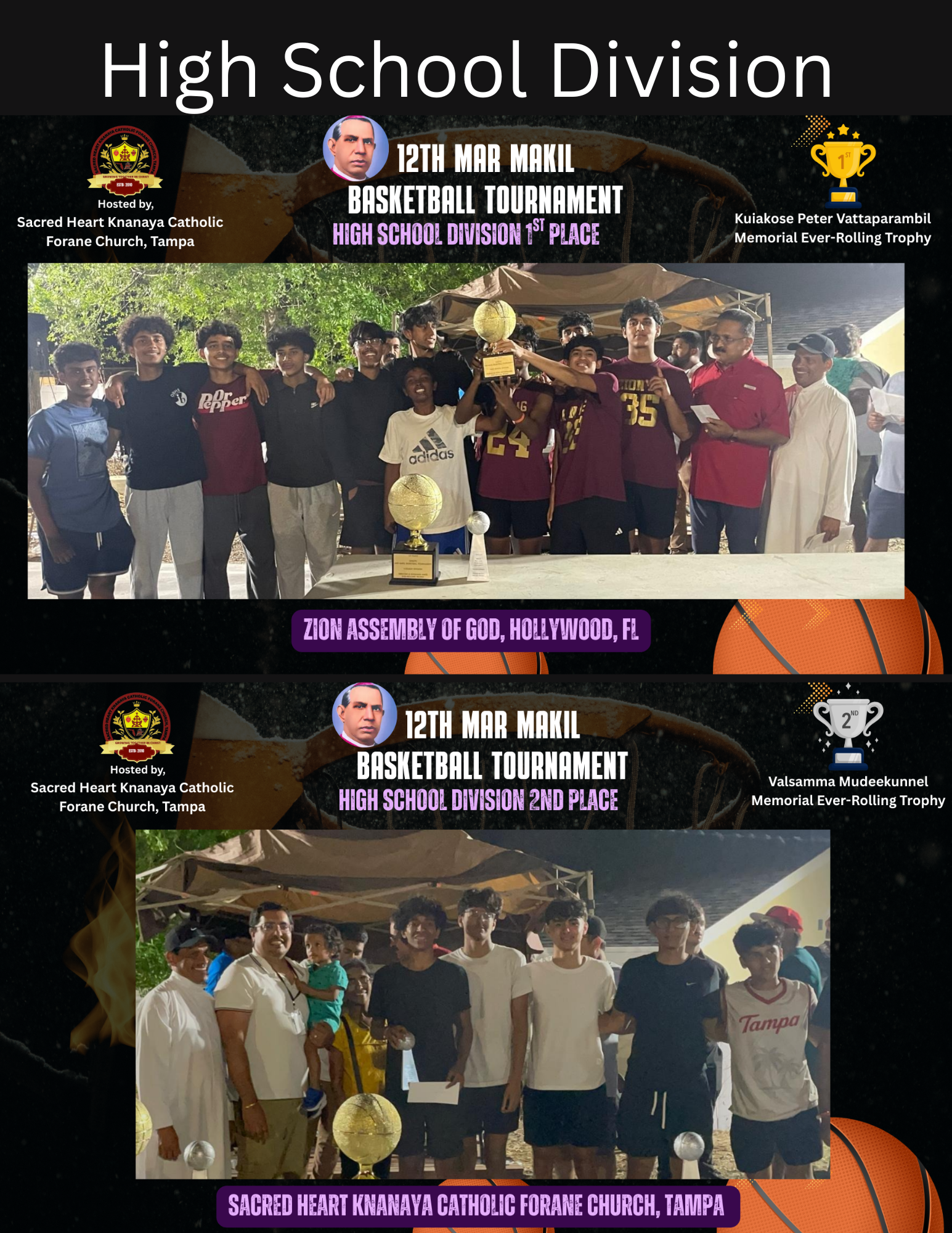 High School Division Winners