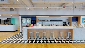 The 18th floor comes replete with daily free-flow of coffee and an in-house barista.