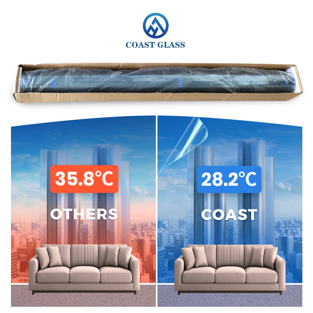 This allows the film to act as a precision filter It blocks over 90 of infrared radiation IR which i