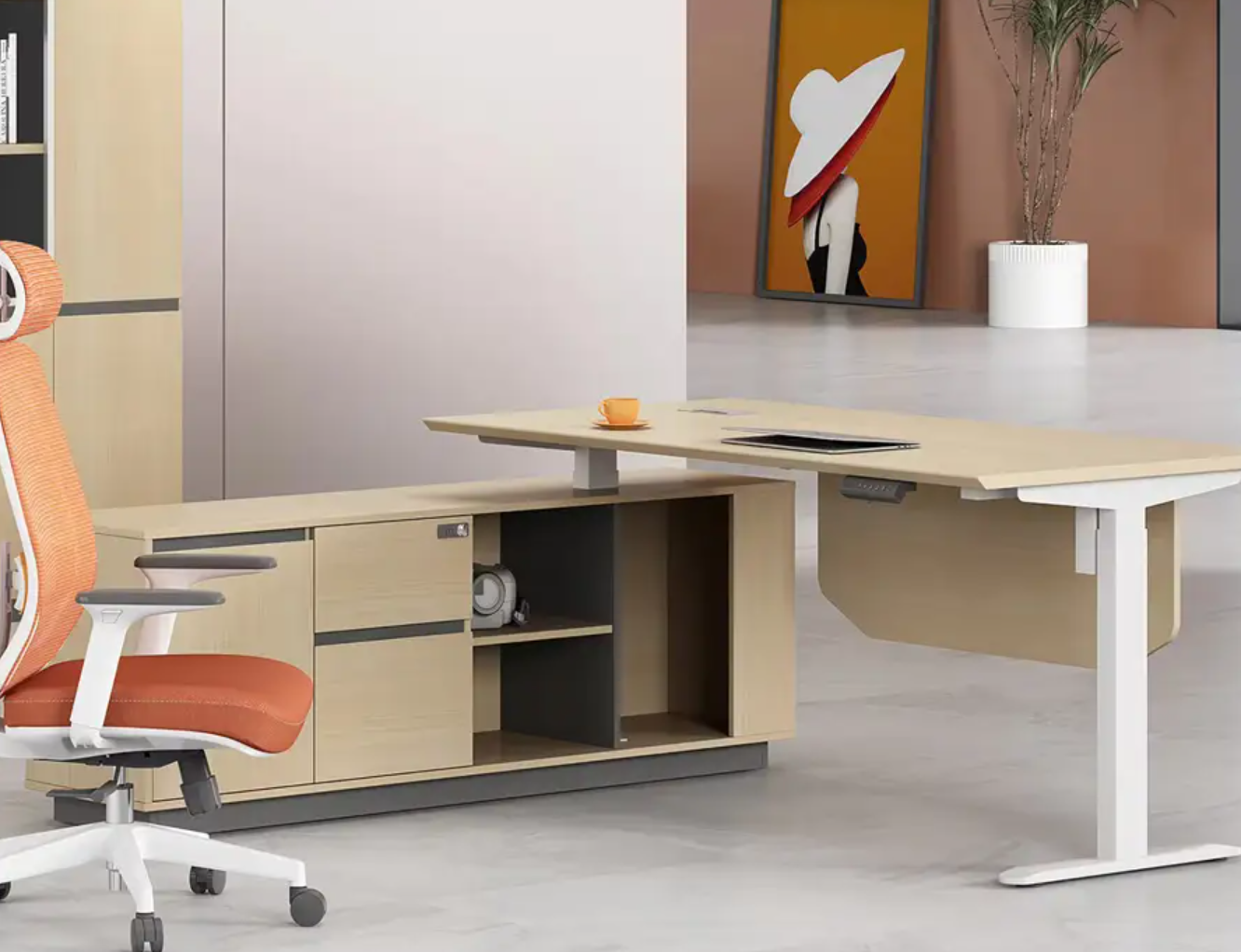 height adjustable Executive Desk