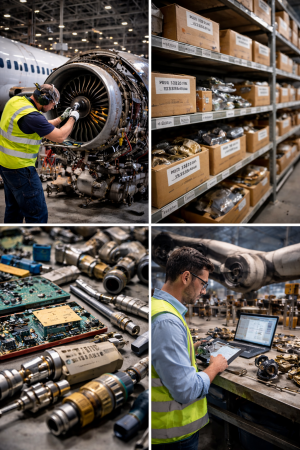 aircraft parts distributor, aerospace components supplier