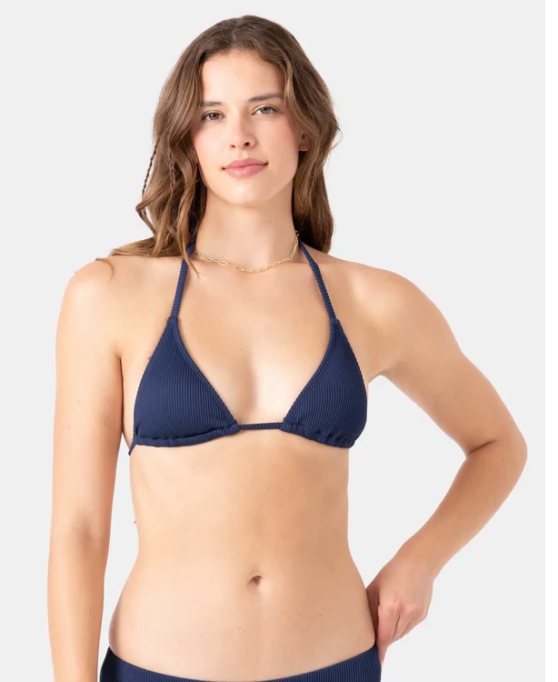 Roxy Womens Bikini Top Rib Roxy Love Tiki Triangle