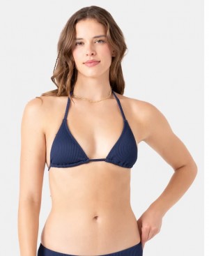 Roxy Womens Bikini Top Rib Roxy Love Tiki Triangle