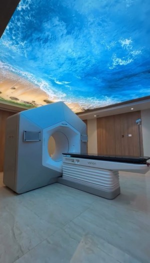printed stretch ceiling at silver line hospital trichy