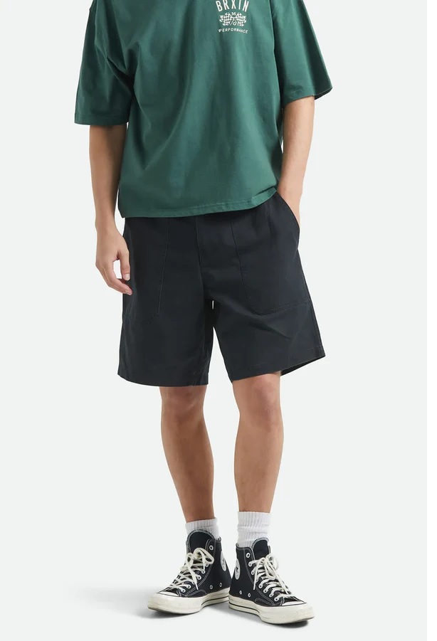 Brixton Mens Shorts Surplus Vintage Wash Herringbone