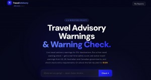 Travel warning Check banner