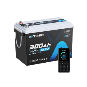 Vatrer 12V 300Ah Lithium Battery