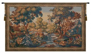 Verdure Aubusson Belgian Tapestry Wall Art Hanging Home Decor