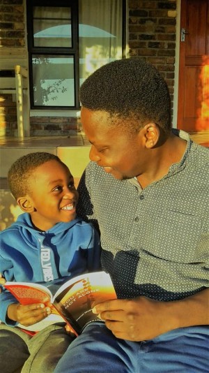 Happiness with book, 