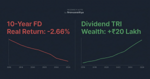 FD vs Dividend growth investing for a decade comparision financexaditya
