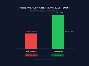 Fixed deposit vs dividend investing 10 year return financexaditya