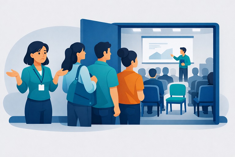 Because when your event fills up problems arise