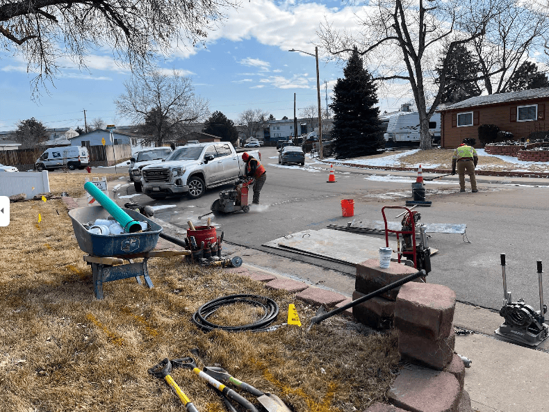 plumbing excavation Arvada CO