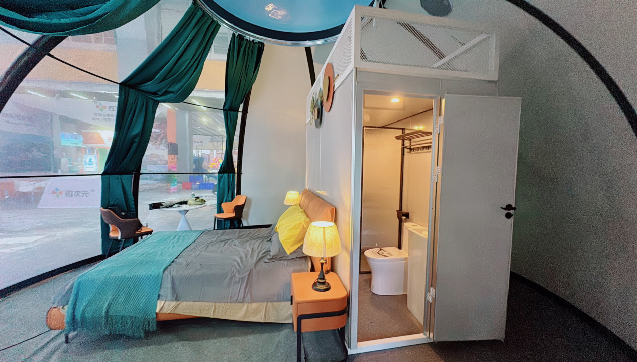 Glamping Dome with Bathroom