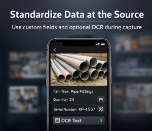 Use custom fields and optional OCR during capture