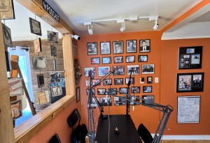 Bell’s studio includes a podcast space, home to ArtScene | The Podcast