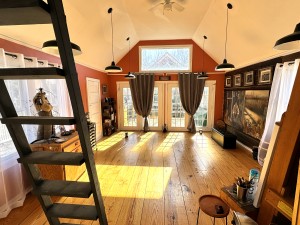 Michael Bell’s Cannon Street studio features vaulted ceilings and natural light