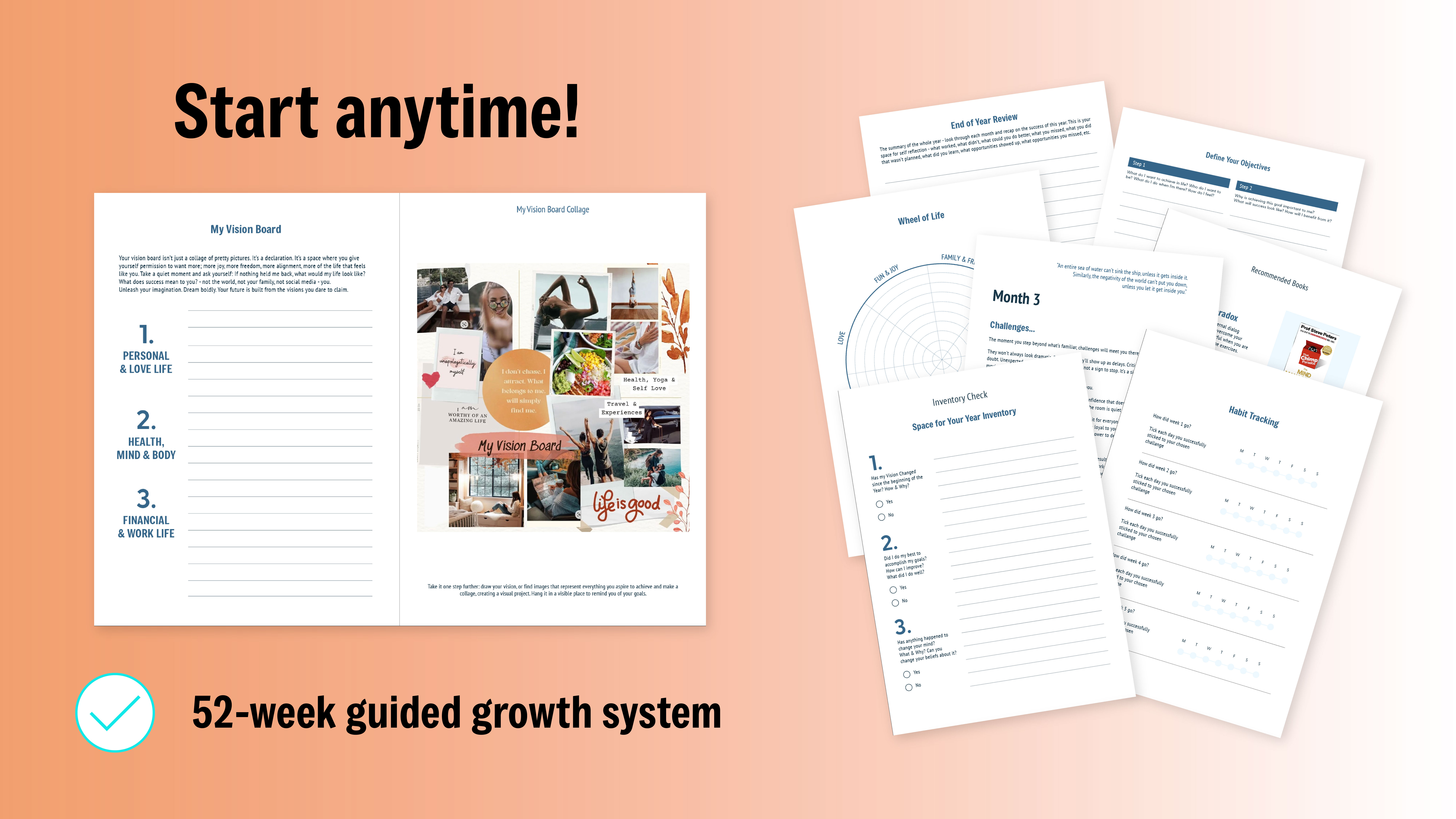 Start anytime undated format with weekly workbooks Start anytime undated format with weekly workbooks