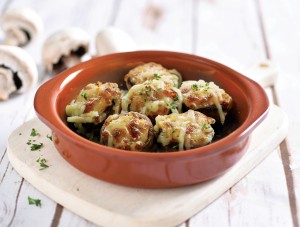 Lobster and Crab Stuffed Mushrooms