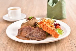 Promo Main Slipper Lobster Thermidor with Striploin Steak 1
