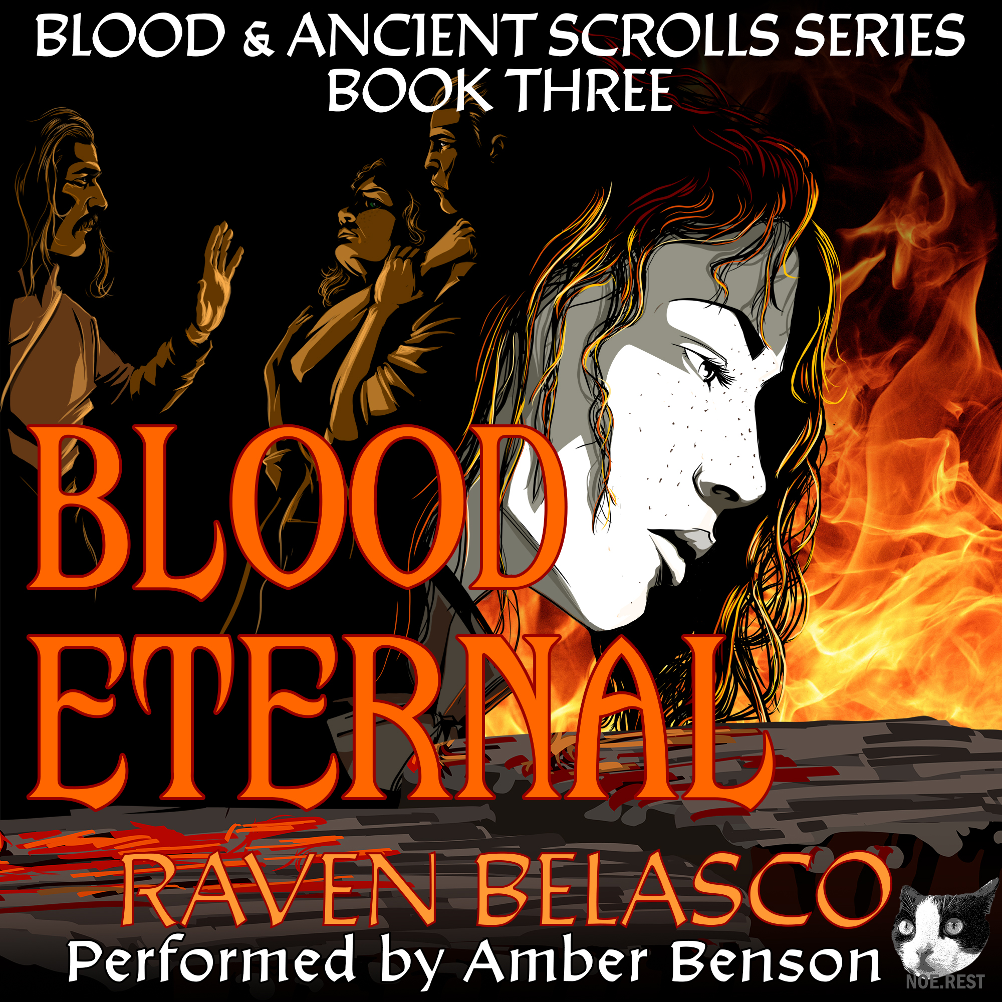 Raven Belasco in the studio for her fourth audiobook Raven Belasco in the studio for her fourth audiobook