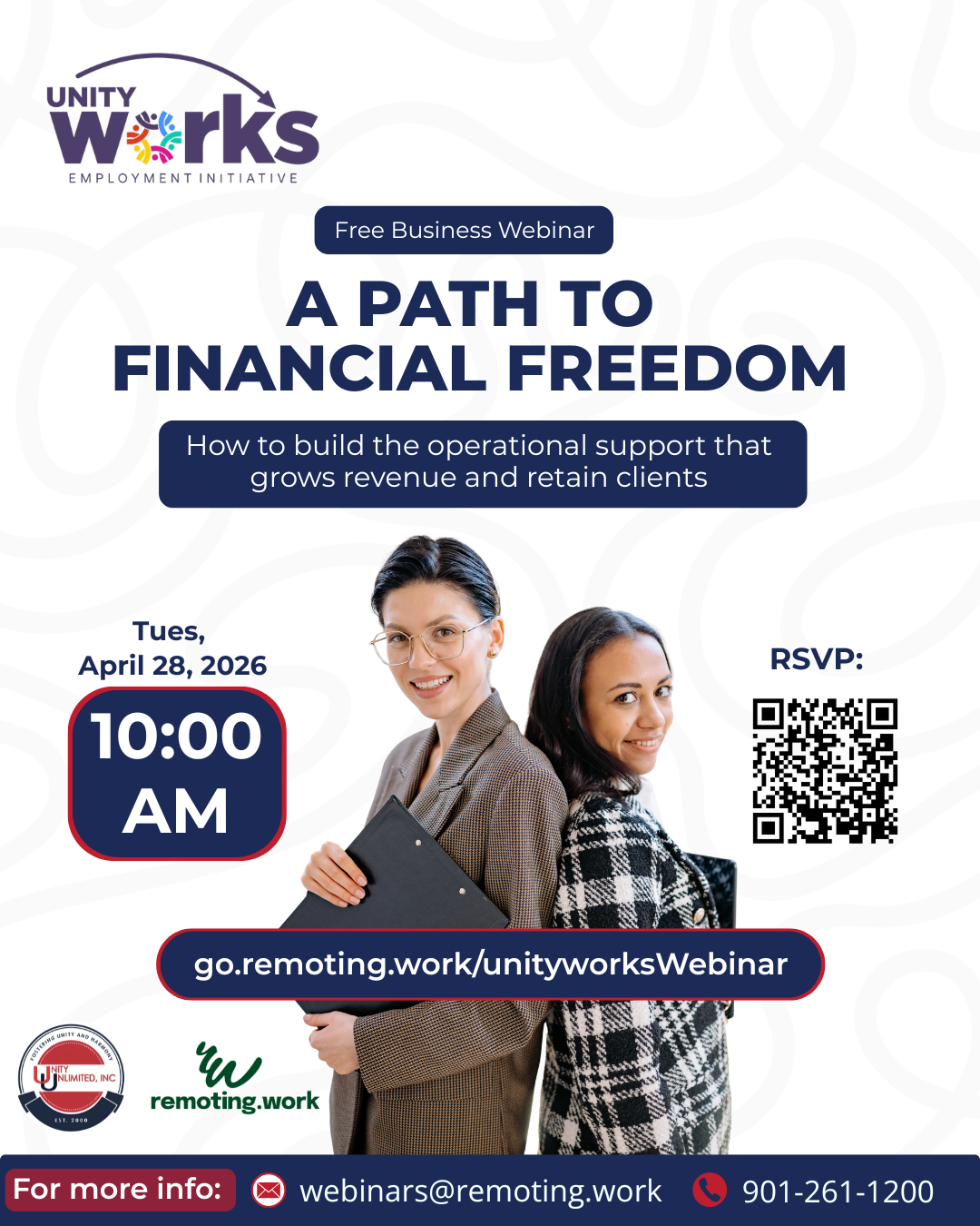 Unity Works Webinar Flyer