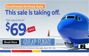 Southwest Dollar 69 Deals