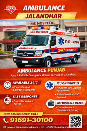 pims hospital ambulance jalandhar