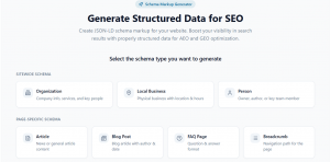 Schema Generator Screenshot