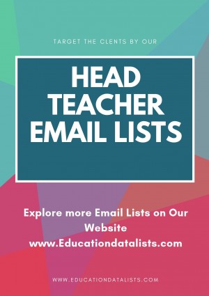 Head Teacher Email List by Education Data Lists