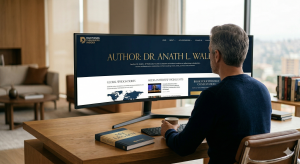 A DADYMINDS author looking at his online profile