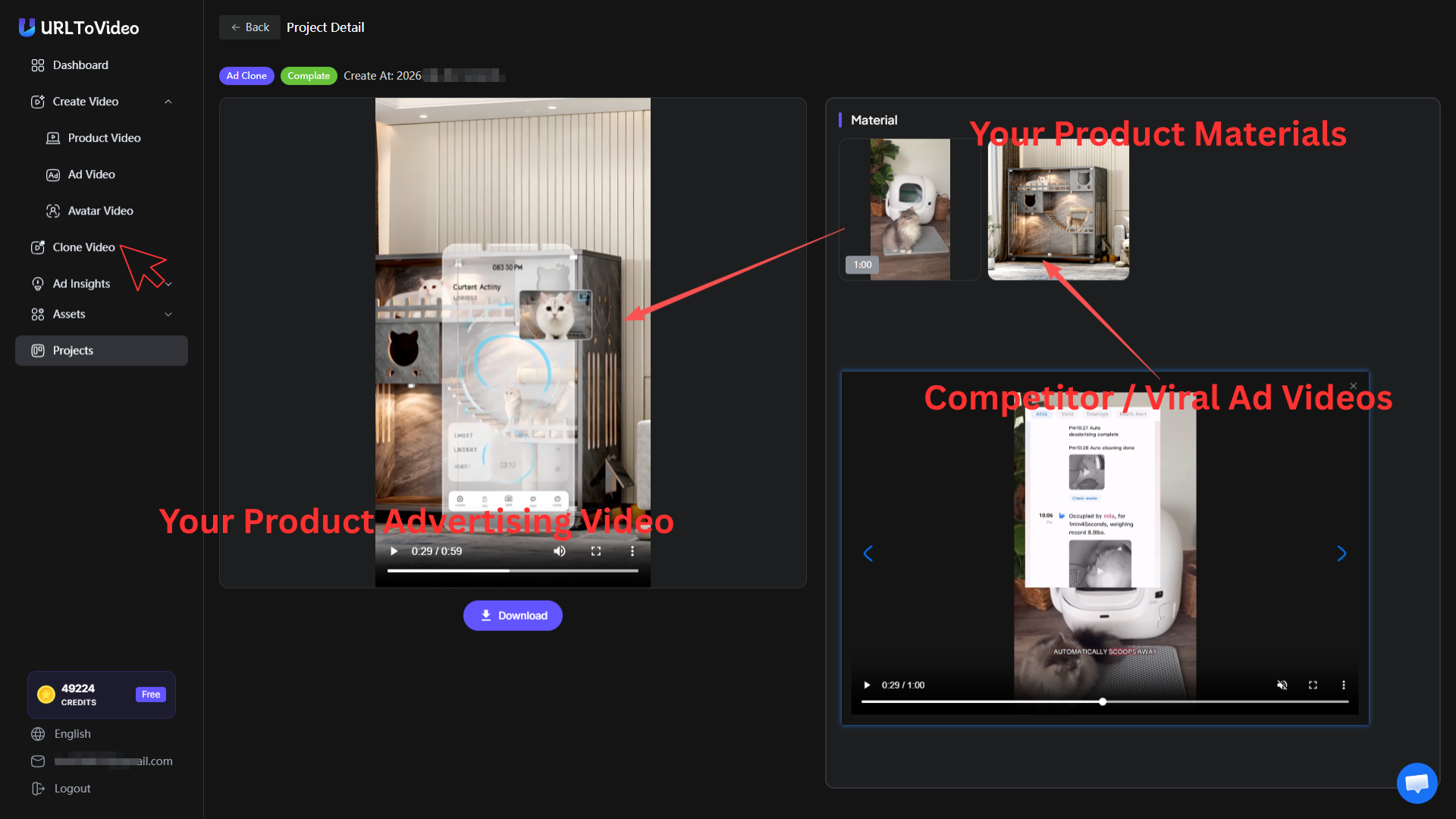 Ad Clone Video Feature