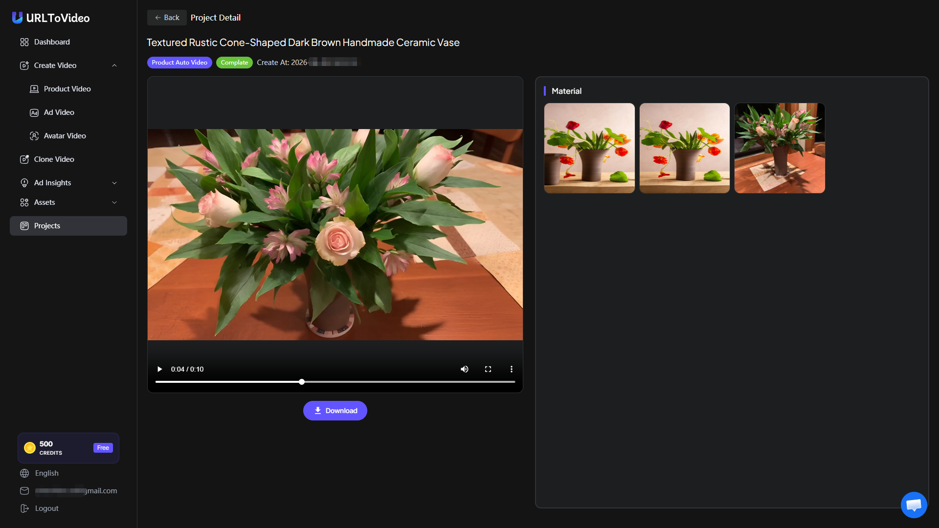 Product URL to Video Generation