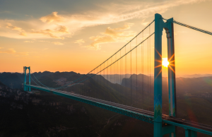 Huajiang Grand Canyon Bridge in Guizhou, China