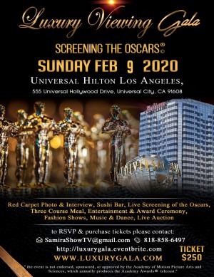 Luxury Gala 2020 screening the Oscars