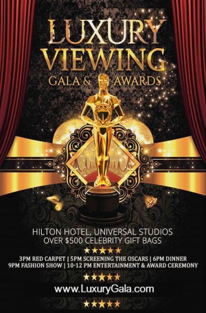 Luxury Gala 2020 screening the Oscars