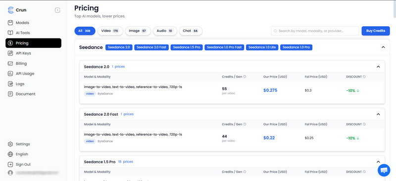 pricing model pricing model
