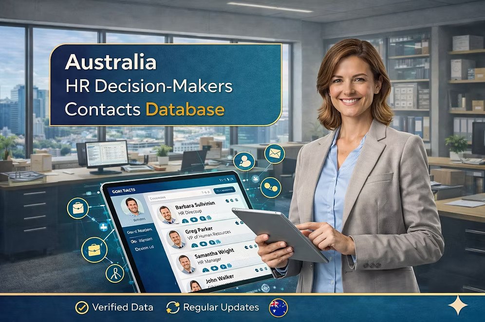 Australia HR DecisionMakers Verified Email List Contacts Database Australia HR DecisionMakers Verified Email List Contacts Database