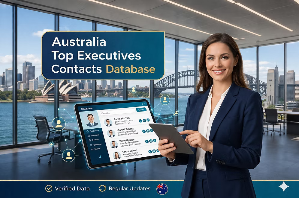 Australia Top Executives Verified Email List Contacts Database Australia Top Executives Verified Email List Contacts Database