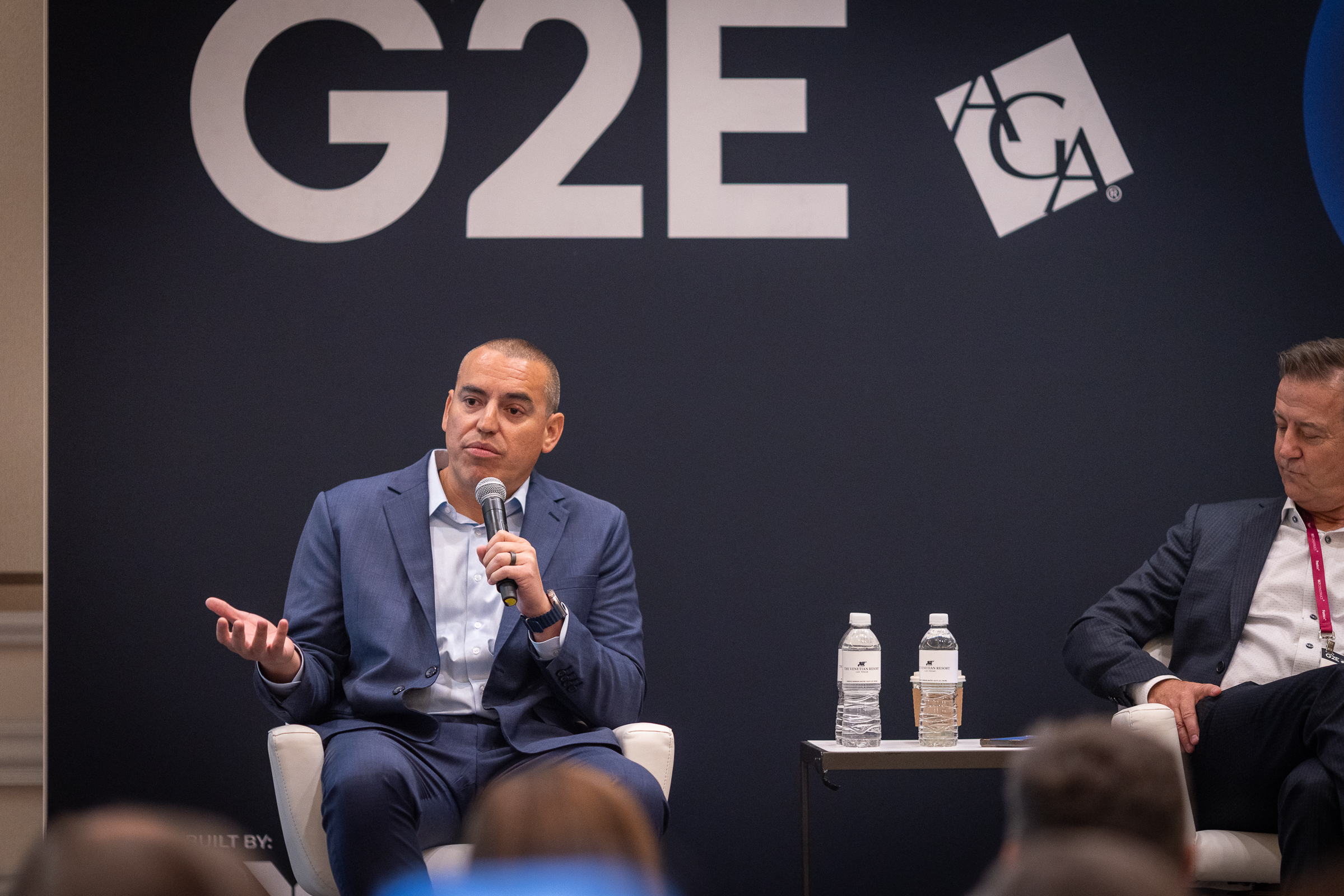 Panel or activation moment with audience engagement at G2E Las Vegas