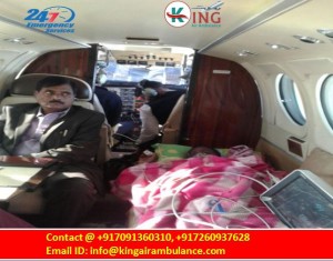 Medical Care Available For Patient from Ranchi to Bangalore in King Air Ambulance Services