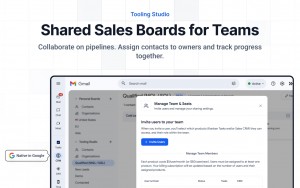 Shared sales boards for teams.