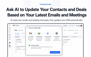 Update your CRM database automatically with AI.