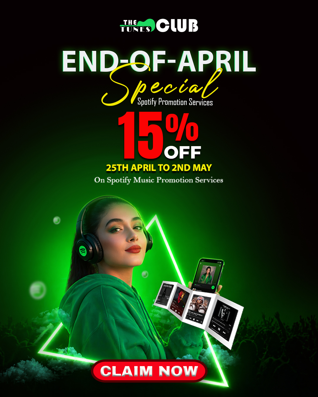 EndofApril Special on Spotify Promotion Services