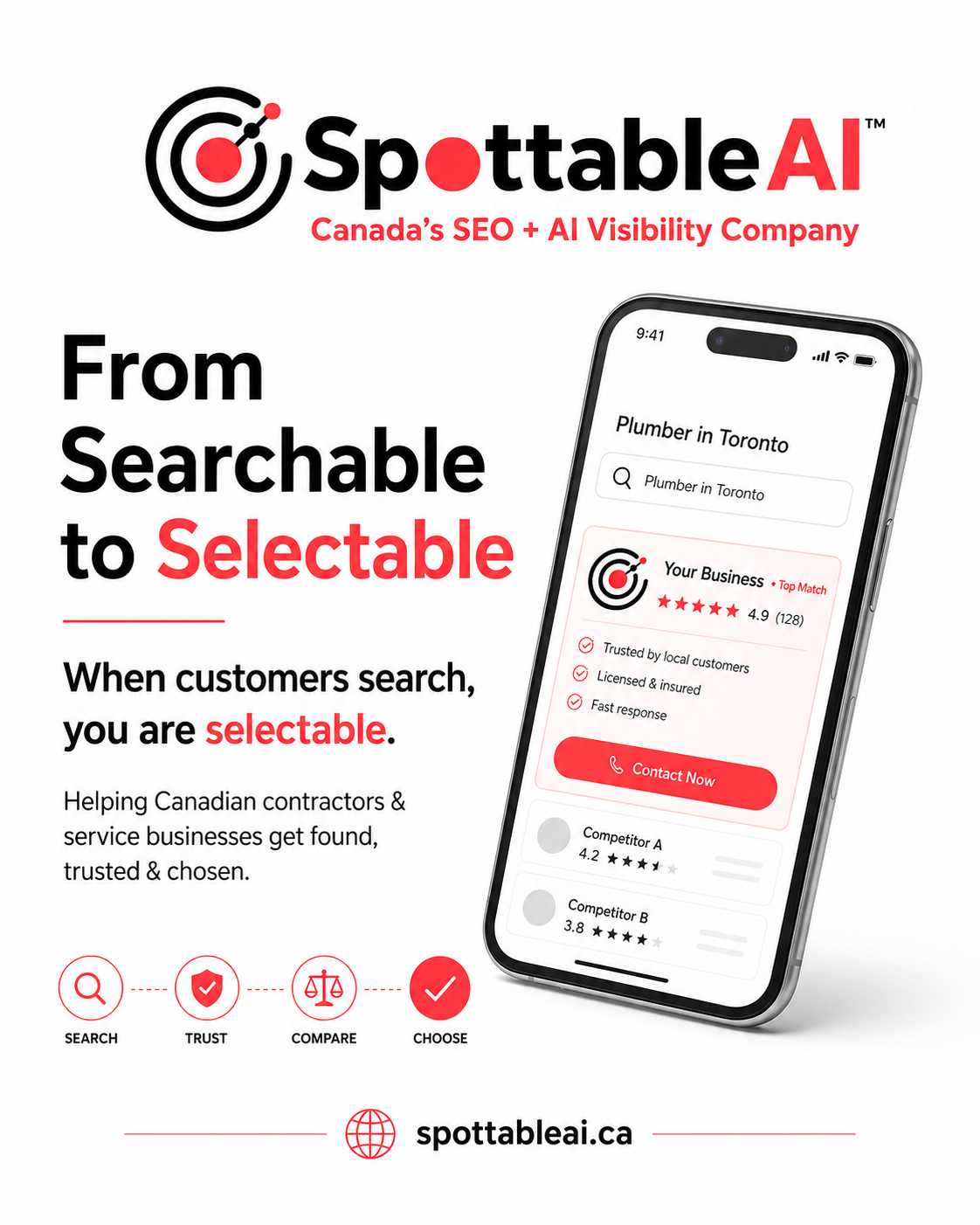 Searchable to Selectable